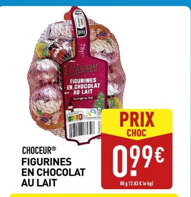 CHOCEUR® FIGURINES EN CHOCOLAT AU LAIT