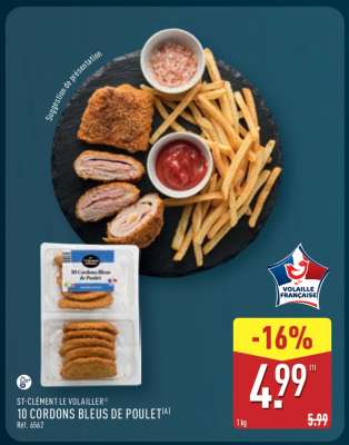 10 Cordons Bleus de Poulet