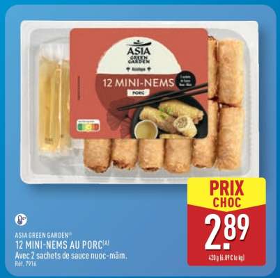 12 Mini Nems au Porc