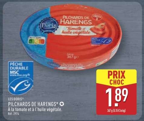 PILCHARDS DE HARENGS