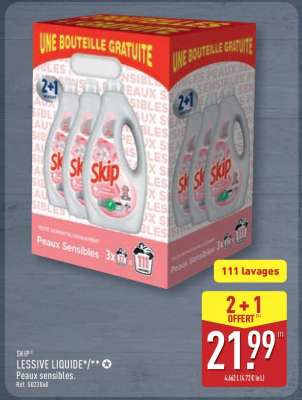 SKIP Lessive Liquide Peaux Sensibles