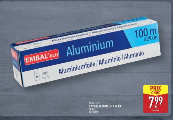 EMBAL'ALU Papier Aluminium XXL