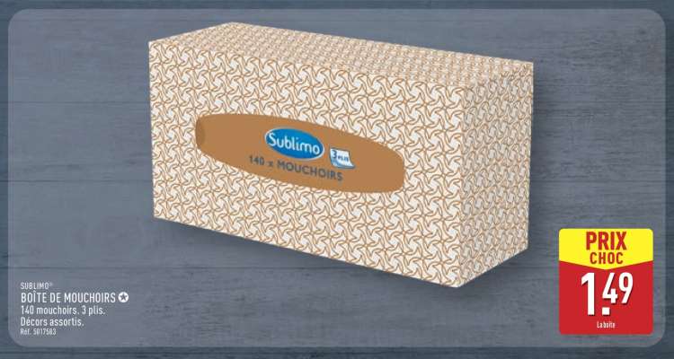 Sublimo Boîte de Mouchoirs