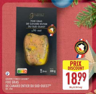 Foie gras de Canard Entier du Sud-ouest
