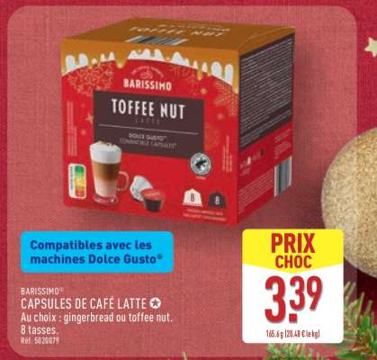 BARISSIMO® CAPSULES DE CAFÉ LATTE