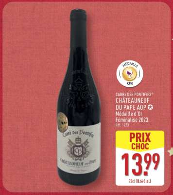 CARRÉ DES PONTIFIES CHÂTEAUNEUF DU PAPE AOP