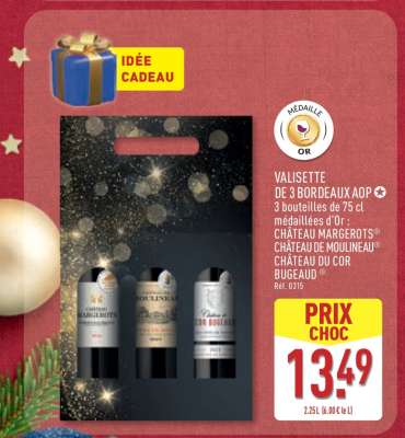 Valisette de 3 Bordeaux AOP