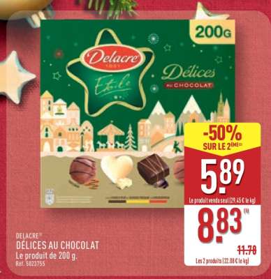 DELACRE DÉLICES AU CHOCOLAT