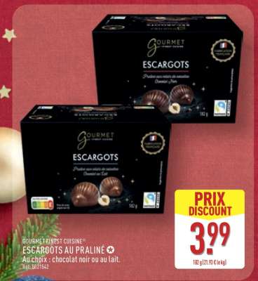 ESCARGOTS AU PRALINÉ