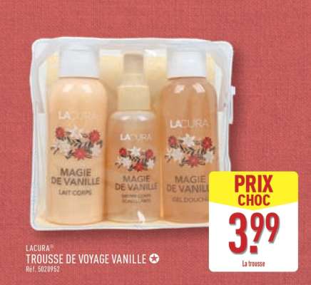 LACURA TROUSSE DE VOYAGE VANILLE