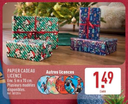 PAPIER CADEAU LICENCE