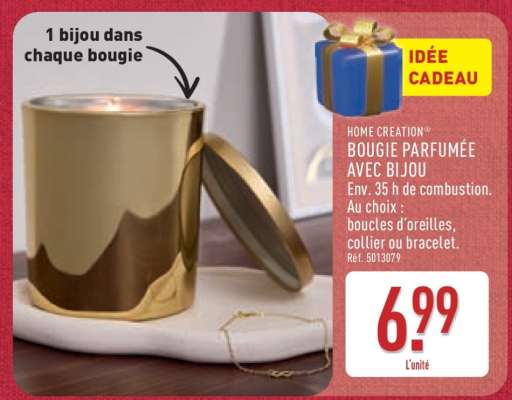 BOUGIE PARFUMÉE AVEC BIJOU