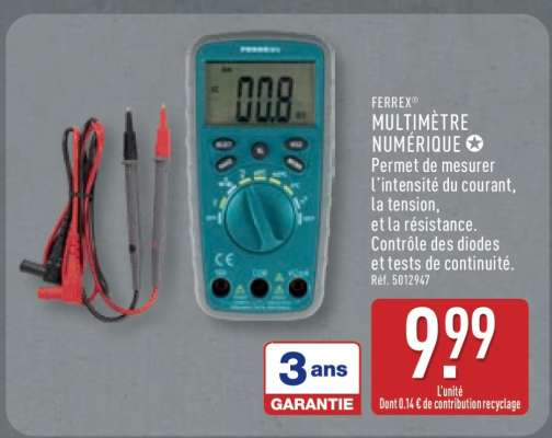 FERREX® MULTIMÈTRE NUMÉRIQUE