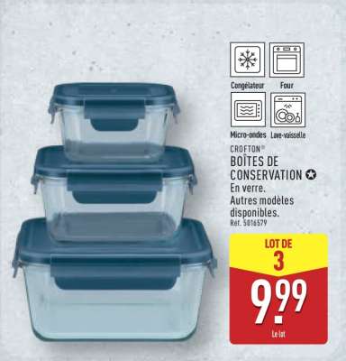 CROFTON BOÎTES DE CONSERVATION