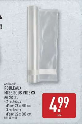 AMBIANO ROULEAUX MISE SOUS VIDE