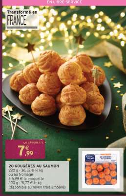 20 GOUGÈRES AU SAUMON