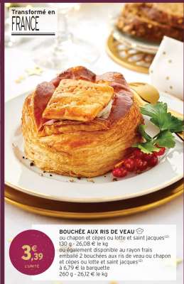 BOUCHÉE AUX RIS DE VEAU