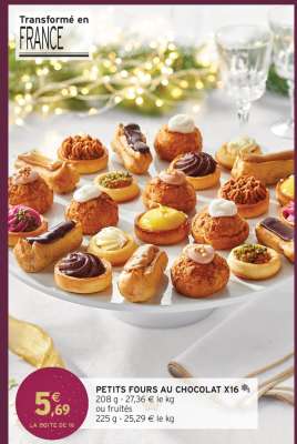 PETITS FOURS AU CHOCOLAT X16