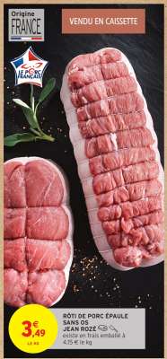 RÔTI DE PORC ÉPAULE SANS OS JEAN ROZÉ