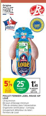 POULET FERMIER LABEL ROUGE IGP
