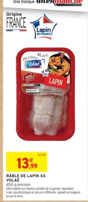 RÂBLE DE LAPIN X4 VOLAILLE