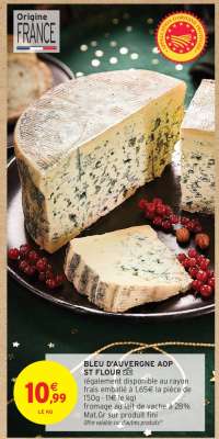 BLEU D'AUVERGNE AOP ST FLOUR