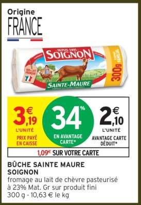 Bûche Sainte Maure Soignon