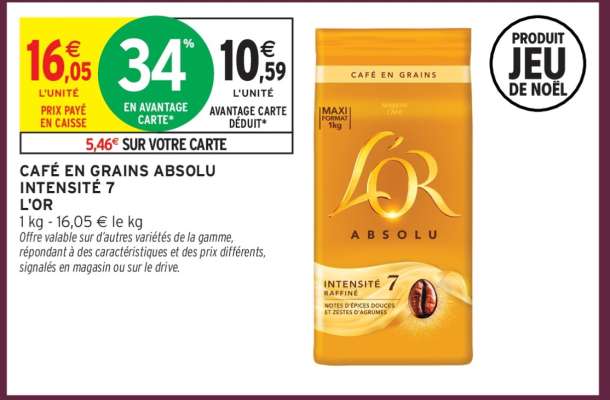 CAFÉ EN GRAINS ABSOLU INTENSITÉ 7