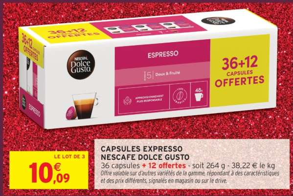 CAPSULES EXPRESSO NESCAFE DOLCE GUSTO
