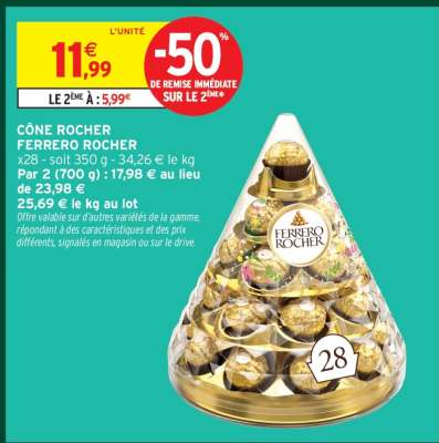 CÔNE ROCHER FERRERO ROCHER