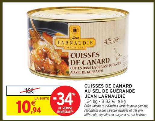 CUISSES DE CANARD AU SEL DE GUÉRANDE JEAN LARNAUDIE