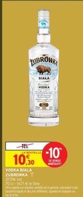 VODKA BIALA ZUBROWKA