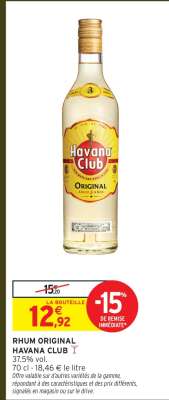 RHUM ORIGINAL HAVANA CLUB