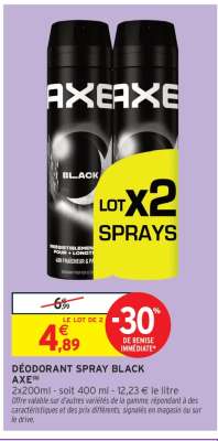 DÉODORANT SPRAY BLACK AXE
