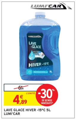 LAVE GLACE HIVER -15°C 5L LUMI'CAR
