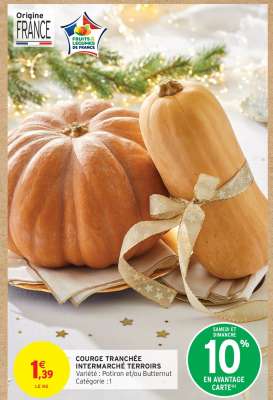 Courge Tranchée Intermarché Terroirs