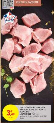SAUTÉ DE PORC SANS OS