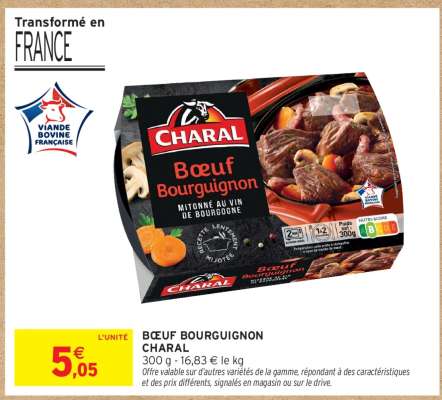 Boeuf bourguignon CHARAL