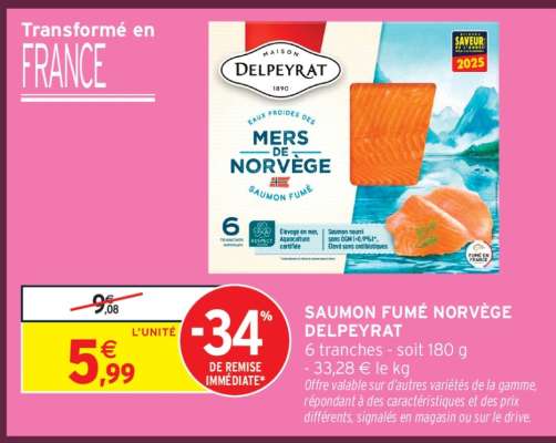 SAUMON FUMÉ NORVÈGE DELPEYRAT