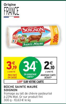 Bûche Sainte Maure Soignon