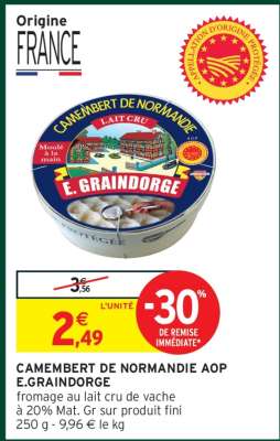 Camembert de Normandie AOP E. Graindorge