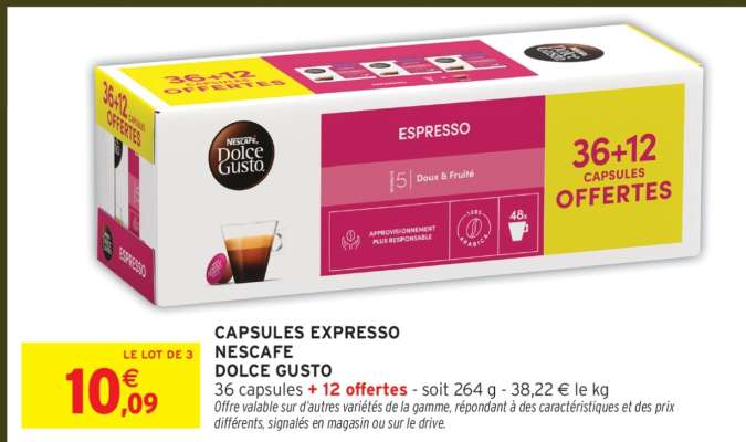 CAPSULES EXPRESSO NESCAFE DOLCE GUSTO