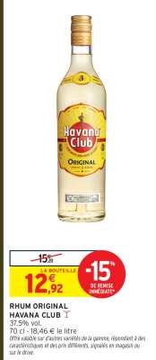 RHUM ORIGINAL HAVANA CLUB