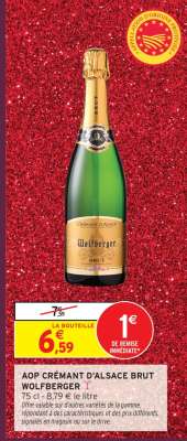 AOP Crémant d'Alsace Brut Wolfberger
