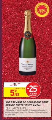 AOP Crémant de Bourgogne Brut Grande Cuvée Veuve Ambal