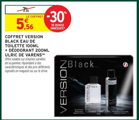 Coffret Version Black Eau de Toilette 100ml + Déodorant 200ml Ulric de Varens