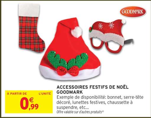 ACCESSOIRES FESTIFS DE NOËL GOODMARK