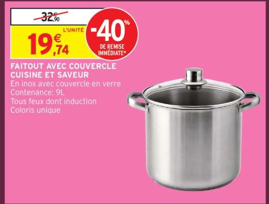 Faitout avec Couvercle Cuisine et Saveur