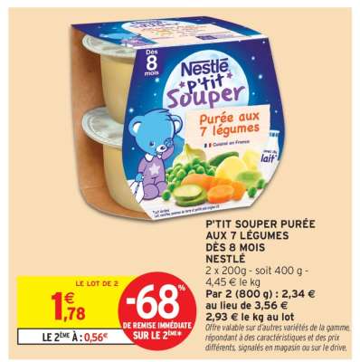 P'tit Souper Purée aux 7 Légumes