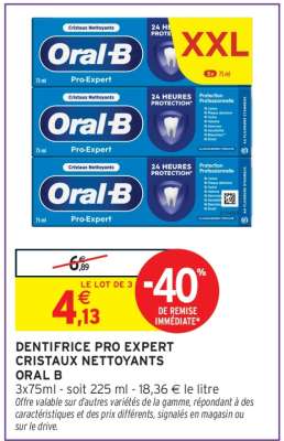 Oral-B Pro Expert Cristaux Nettoyants